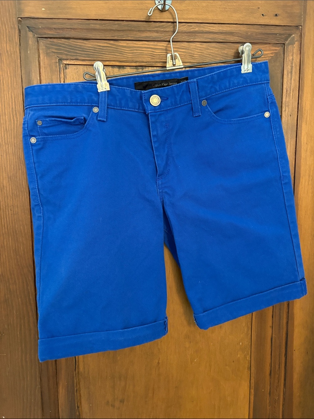 Bright Royal Blue Casual Shorts